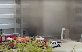 بالفيديو.. حريق في مدينة الطب ببغداد