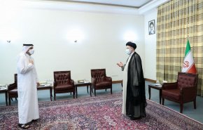 عکس| دیدار وزیرخارجه قطر با آیت الله رئیسی