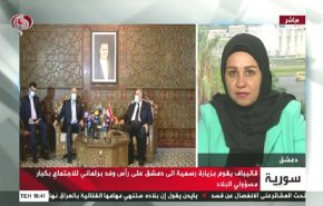 شاهد تفاصيل زيارة رئيس البرلمان الإيراني إلى دمشق