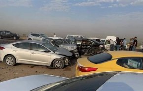 14 ضحية بحادث سير مروري على طريق الحلة بغداد + فيديو