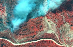 حرائق الغابات التركية من الأقمار الصناعية