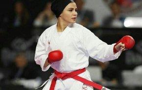 سارا بهمنیار کاراته‌کای المپیکی ایران با نتیجه ۵ بر ۴ حریف ترکیه‌ای خود را شکست داد