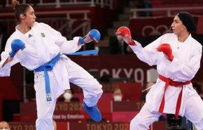 پیروزی حمیده عباسعلی در برابر سومین حریف کاراته‌کای المپیکی