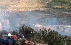 سوريا.. إخماد حريق في الأراضي الزراعية لبلدة المشتاية بريف حمص الغربي