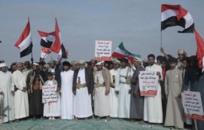 تظاهرات گسترده اهالی المهره علیه اشغالگران سعودی