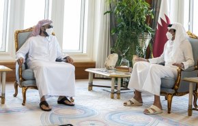 دیدار مشاور امنیت ملی امارات با امیر قطر
