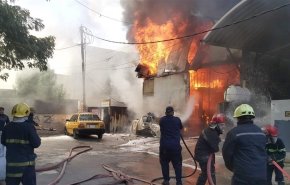 حريق في مستشفى وسط بغداد