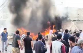 انفجار خودروی بمب گذاری شده در شهر عفرین