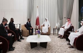 أمير قطر استقبل بلينكن وأوستن في الدوحة