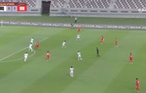 تیم ملی فوتبال ایران یک - عراق صفر/گل اول ایران به عراق توسط جهانبخش در دقیقه ۲