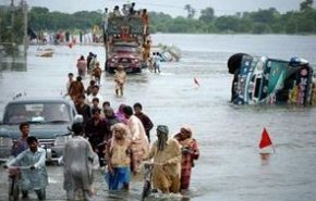 ۱۹ کشته درحادثه سیل و رانش زمین در پاکستان