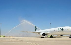 وصول أولى رحلات الخطوط الجوية الباكستانية إلى مطار دمشق الدولي