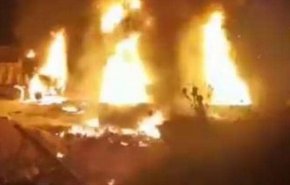 آتش‌سوزی مخازن سوخت در جنوب لبنان