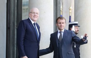 مؤتمر صحفي لميقاتي وماكرون في باريس