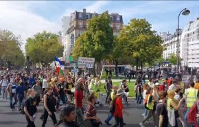 مظاهرة جديدة في فرنسا ضد التصاريح الصحية في باريس

