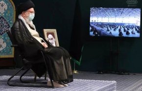 قائد الثورة الاسلامية يحيي عزاء ذكرى اربعين الامام الحسين (ع)