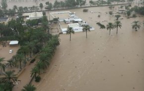 توفان شاهین مناطقی از عمان را زیر آب برد+ ویدیو