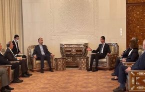 الرئيس السوري يستقبل وزير الخارجية الايراني 