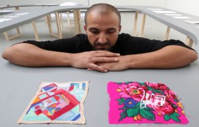 شاهد إبداع فنان فلسطيني نجا من إنفجار مرفأ بيروت 