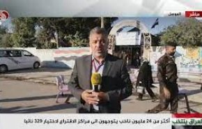 حشد الشعبی و ارتش عراق امنیت انتخابات را در موصل تأمین می کنند + فیلم