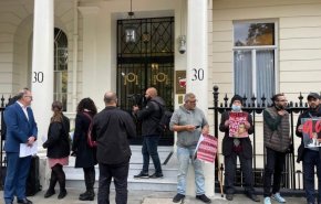 اعتصام أمام السفارة البحرينية في لندن 