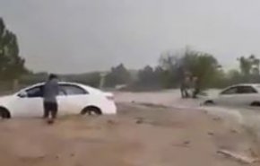 سیلاب شدید در اربیل عراق+ ویدیو
