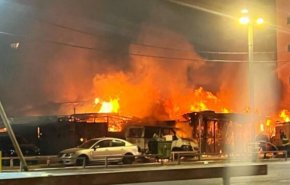 وقوع آتش‌سوزی بزرگ در جنوب تل‌آویو