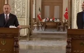 وزیر خارجه ترکیه: همواره خانه دوست را در تهران دیدم+ ویدیو
