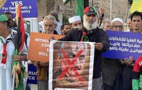 تظاهرات علیه دو گزینه اسرائیل در انتخابات لیبی