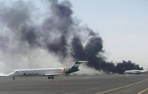 حملات جنگنده‌های متجاوز سعودی به فرودگاه صنعاء

