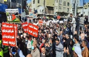 راهپیمایی اعتراضی شهروندان اردنی علیه توافق آبی با رژیم صهیونیستی

