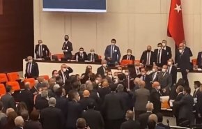 درگیری در پارلمان ترکیه + ویدئو