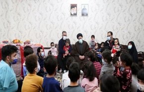 الرئيس الايراني يتفقد مركزا لرعاية الايتام والاطفال المعاقين