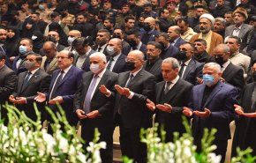 حفل تأبيني رسمي في بغداد لإحياء ذكرى استشهاد قادة النصر (فيديو وصور)