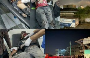 بالفيديو والصور..العدوان السعودي يستهدف ملعب رياضي في الحديدة