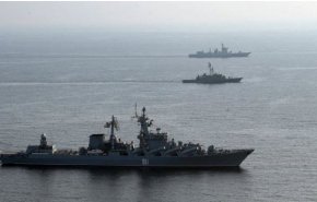 رزمایش دریایی چین و روسیه در دریای مکران