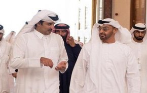 ولی‌عهد‌ ابوظبی و امیر قطر بالاخره با هم دیدار کردند+ویدئو