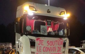 اعتراضات کامیونی علیه کرونا به فرانسه رسید
