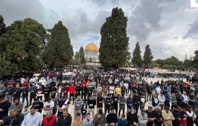اقامه نماز جمعه با حضور ۶۵ هزار فلسطینی در مسجدالاقصی