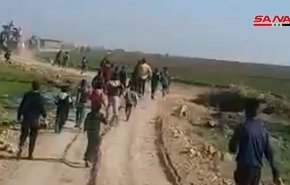 مردم سوریه کاروان نیروهای آمریکایی را بیرون کردند