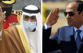 دیدار رئیس‌جمهوری مصر و امیر کویت