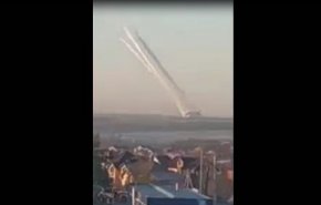بالفيديو.. إطلاق صاروخ من مدينة روسية على أوكرانيا