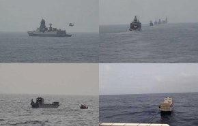 سومین روز رزمایش دریایی آیونز؛ اجرای عملیات جستجو و نجات قایق غرق شده