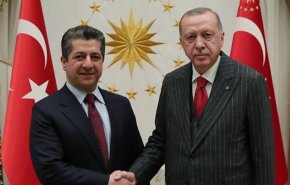 بارزانی به ترکیه رفت و با اردوغان دیدار کرد