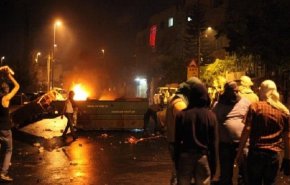 درگیری جوانان فلسطینی با اشغالگران در شهر اریحا