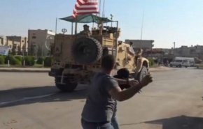 أهالي ريف القامشلي يطردون رتلاً أمريكياً بمساندة الجيش السوري 