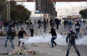 زخمی شدن جوان فلسطینی در جریان درگیری با اشغالگران 