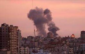 فیلم| حمله هوایی اسرائیل به جنوب غزه