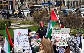مظاهرة في شيكاغو رفضا لانتهاكات الاحتلال ضد المقدسات والفلسطينيين