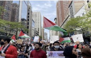 تظاهرات در آمریکا و اروپا در همبستگی با فلسطین + فیلم